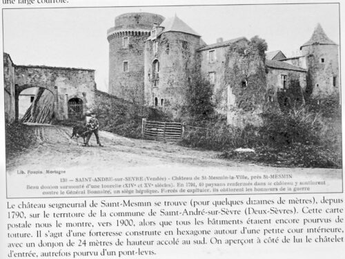 Carte postale fin XIXe siècle Château de Saint Mesmin