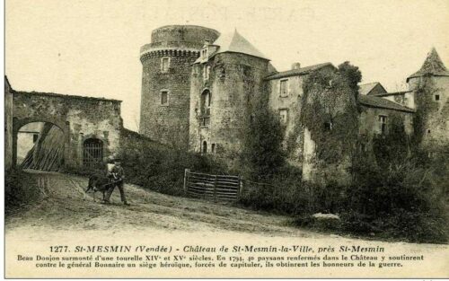 Carte postale fin XIXe siècle Château de Saint Mesmin