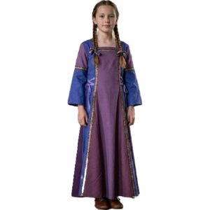 Robe médiévale violette de princesse