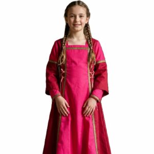 Robe médiévale rose de princesse
