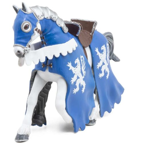 Cheval du chevalier lion à la lance