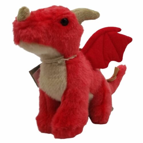 Peluche dragon rouge