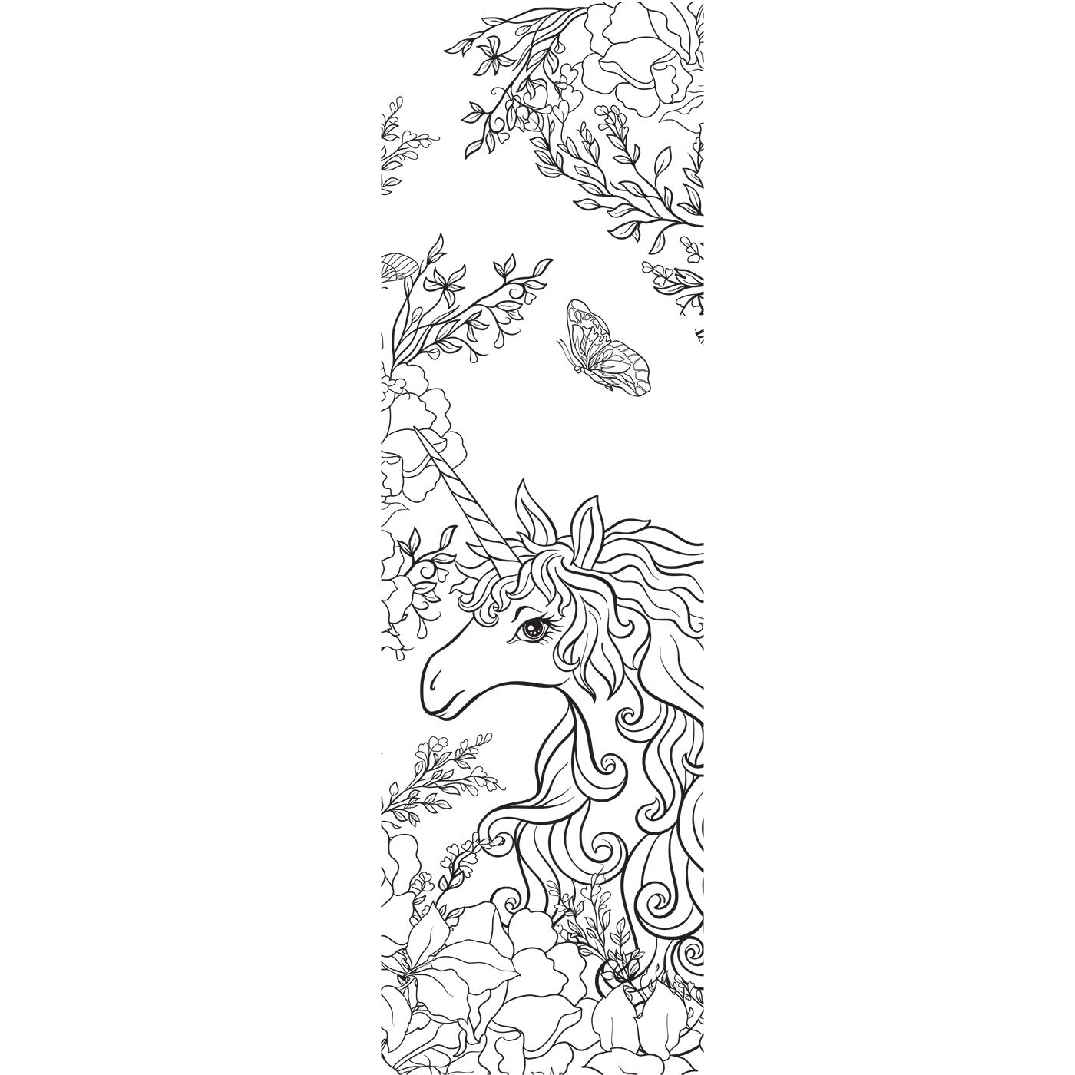 50 marque-pages licorne à colorier – Image 2