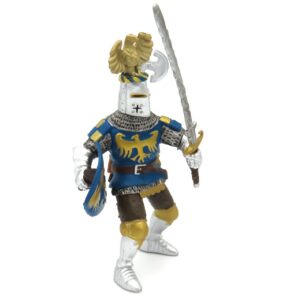 Chevalier bleu au cimier