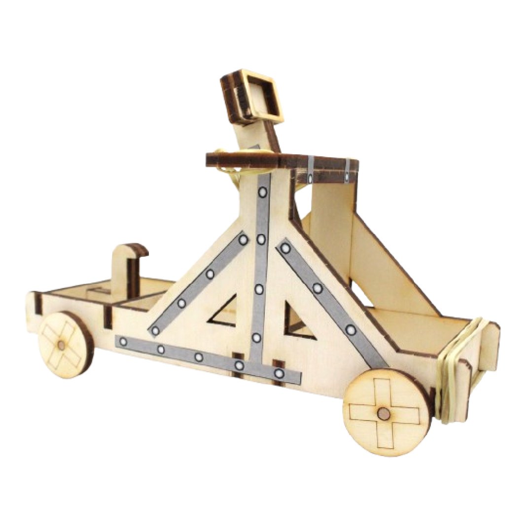 Maquette catapulte à roues