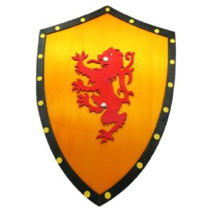Bouclier Jaune Lion relief