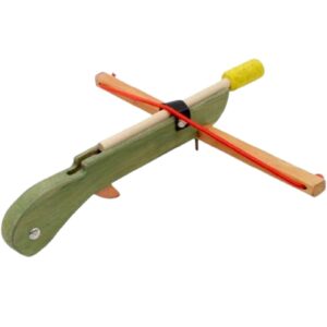 Arbalète verte enfant en bois
