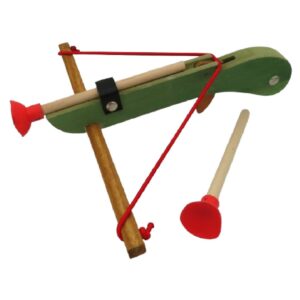 Arbalete verte enfant en bois