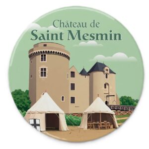 Magnet céramique rond chateau saint mesmin