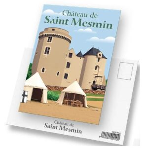 Carte postale Pastel Château Saint Mesmin