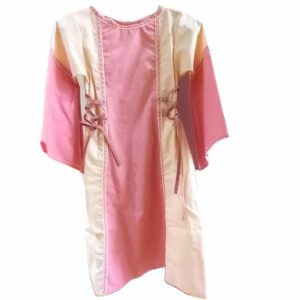 Robe médiévale rose poudré de princesse