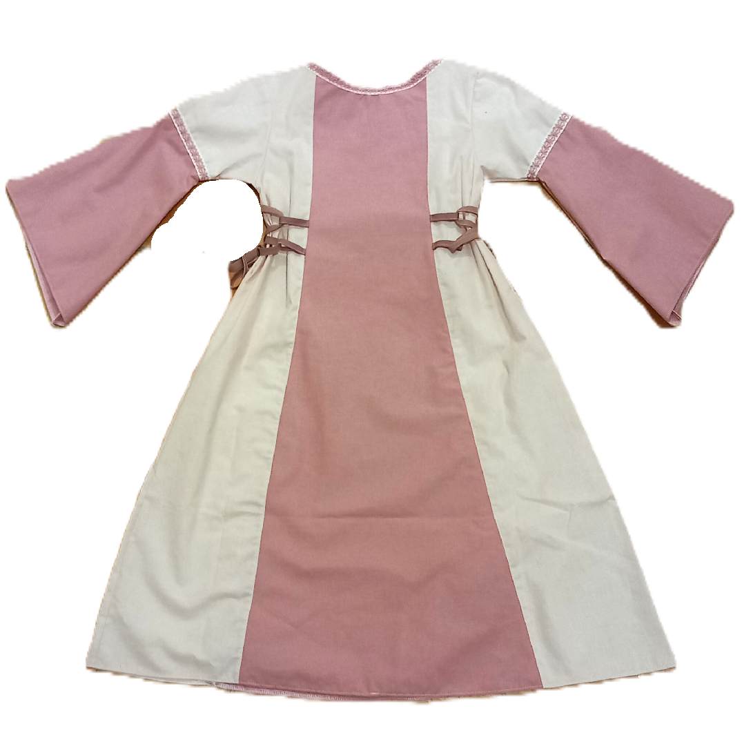 Robe médiévale rose poudré de princesse – Image 2