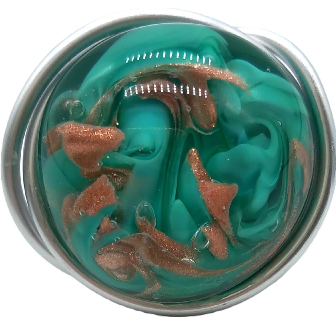 Bague "effluves" en verre vert – Image 5