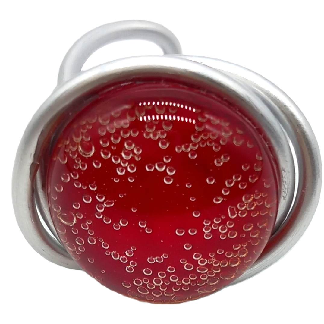Bague "bulleuses" Rouge – Image 4