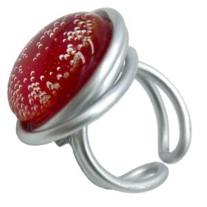 Bague "bulleuses" Rouge