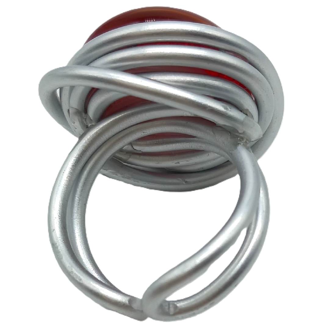 Bague "bulleuses" Rouge – Image 3