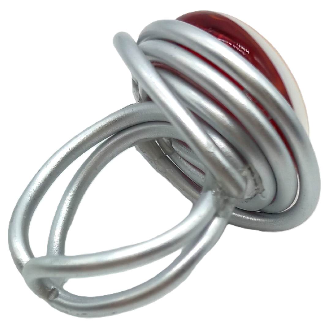 Bague "bulleuses" Rouge – Image 2
