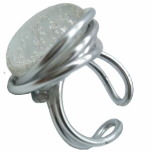 Bague "bulleuses" Blanche
