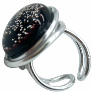 Bague "bulleuses" noire
