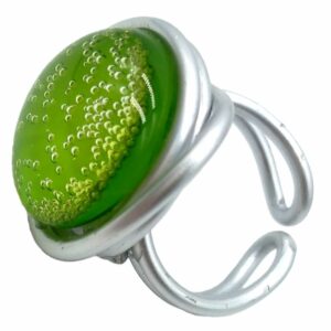 Bague "bulleuses" verte