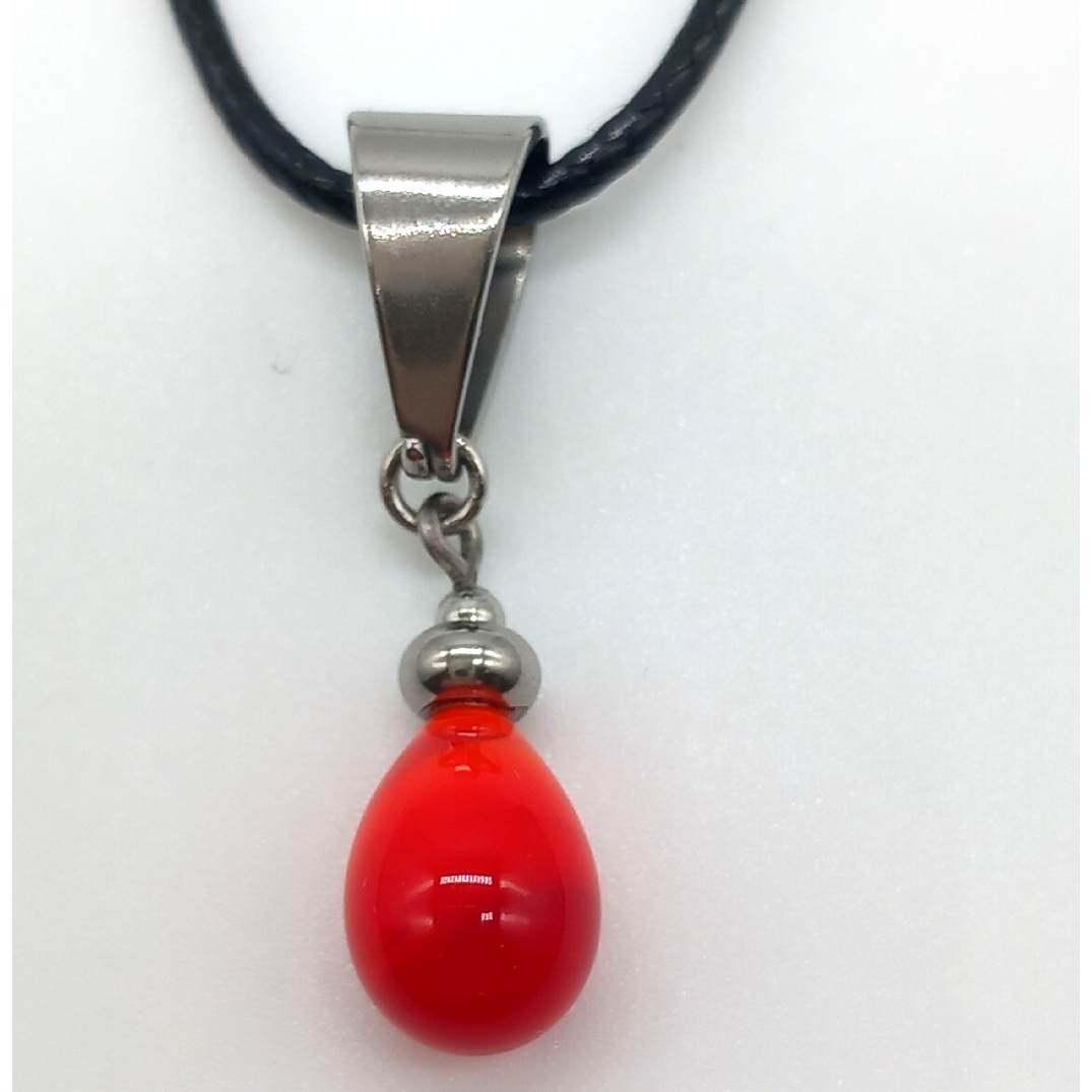 Collier goutte rouge