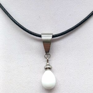 Collier goutte blanche