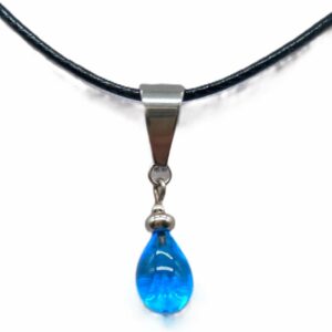 Collier goutte bleu turquoise