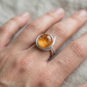 Bague "bulleuses" Jaune
