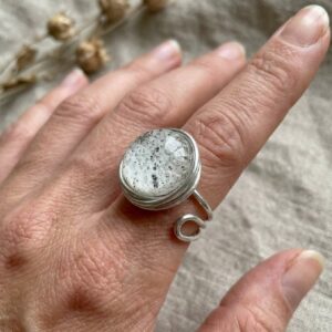 Bague "bulleuses" Blanche