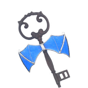 La clef au vitrail bleu