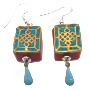 Boucles d'oreilles Corail Turquoise